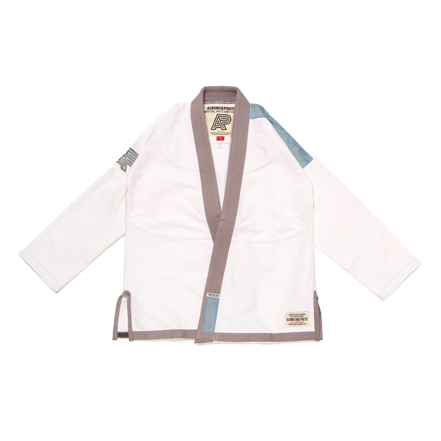 Albino and Preto Batch 7 Grey Skies Gi - White (A0) - Brand New
